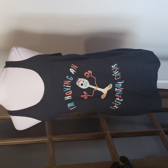 Disney Pixar I'm Having an Existential Crisis Tank Top NWOT Large - Picture 1 of 8